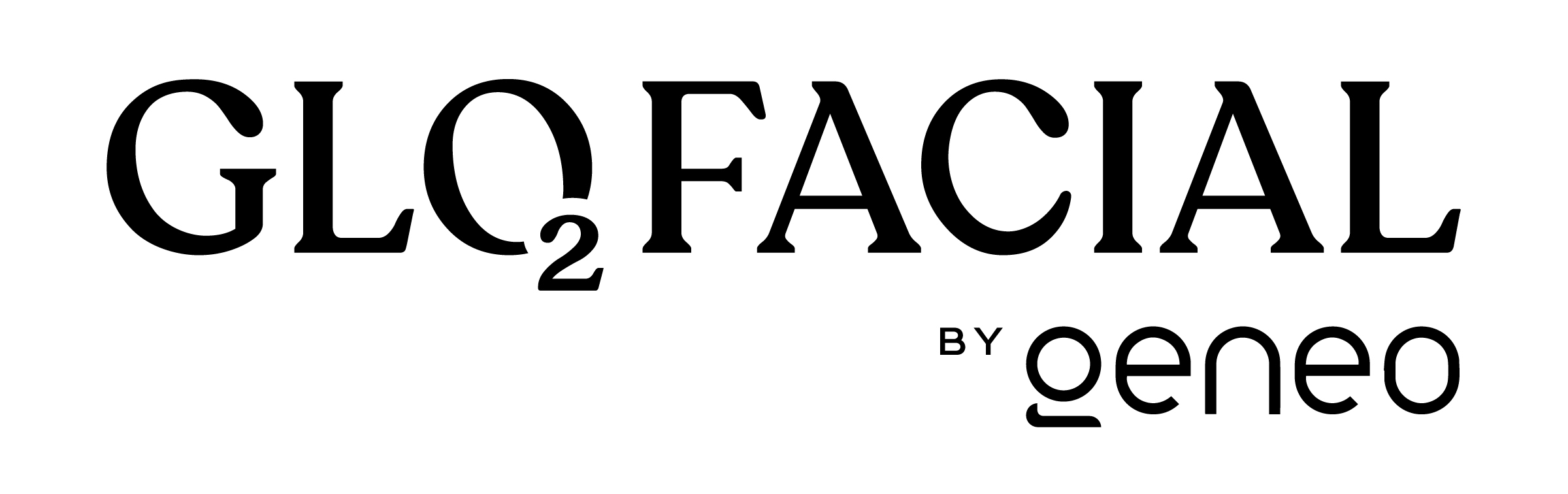 Glo 2Facial By Geneo Logo BLACK