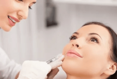 woman getting botox
